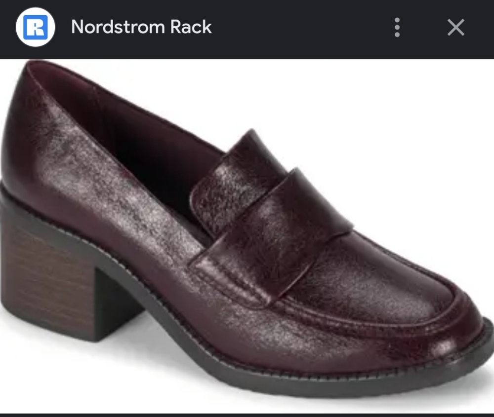 Baretraps Accord Penny Loafer in Eggplant color, women's size 8.5